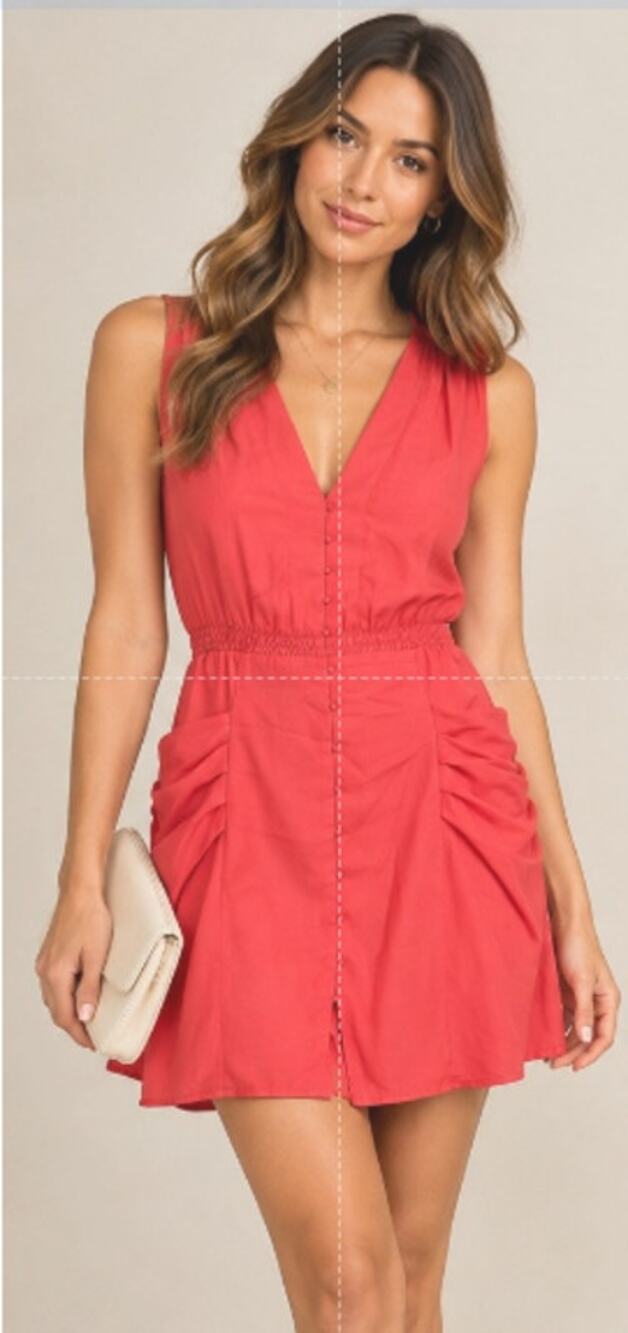 Thakoon Collective Coral Ruched Mini Dress Size 0